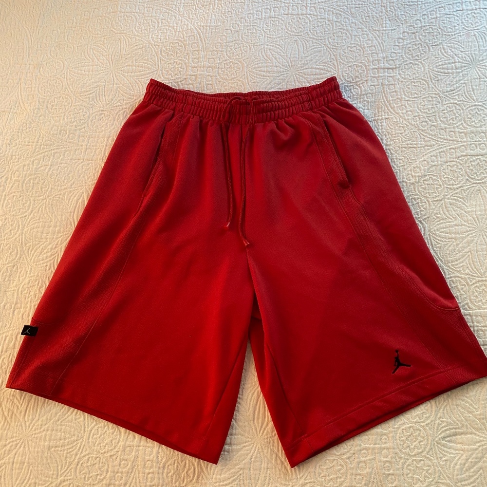 Jordan shorts color red size large